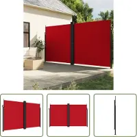 The Living Store Store latéral extensible rouge 200x600 cm