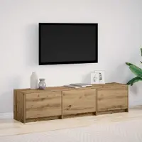 Prolenta Maison Exclusive - Meuble TV en bois stratifié imitation chêne artisanal