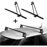 VDP 2x porte-vélos ORION + barres de toit EVO acier compatibles avec Skoda Fabia (NJ) 5 portes à partir de 2015