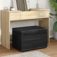 Prolenta Maison Exclusive - Tabouret noir, dimensions 61 x 41 x 40 cm, revêtement en similicuir et structure en bois d'ingénierie
