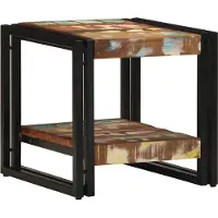 Prolenta Table basse exclusive - Dimensions : 40 x 40 x 38 cm. Fabriquée en bois massif recyclé