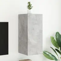 Prolenta Maison Exclusive - Meuble TV avec éclairage LED gris béton 30,5 x 35 x 70 cm