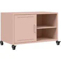 Syfax Meuble TV rose 68x39x43,5 cm acier