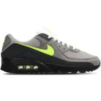 Nike Baskets basses 'Air Max 90' gris / gris foncé / vert clair