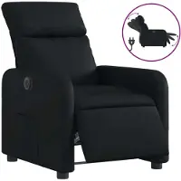 Syfax Fauteuil inclinable électrique Noir Similicuir