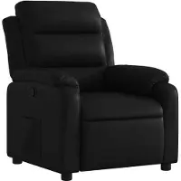 Syfax Fauteuil inclinable Noir Similicuir