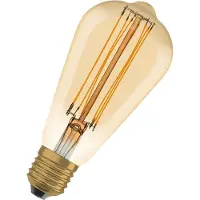 Osram Lampes LED à intensité variable , édition vintage, équivalent 60 watts, culot E27, forme ST64, 2200 Kelvin, lumière chaude et confortable, verre transparent, emballage individuel