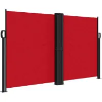 Syfax Auvent latéral rétractable rouge 140x600 cm