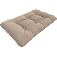 Pokar Coussin pour palette avec belle surpiqûre Garniture canapé-palette, Taille:Coussin d'assise 120 x 80, Couleur:Beige