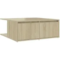 Syfax Table basse chêne sonoma 80x80x31 cm bois d'ingénierie