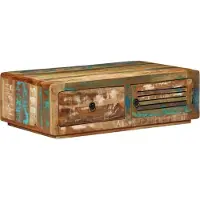 Prolenta Table basse exclusive, en bois massif recyclé, dimensions : 89 x 55 x 29 cm