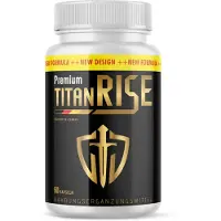 Glory Products OÜ Titan Rise Premium Capsules | Plus de force à l'entraînement | Convient aux hommes | 60 capsules