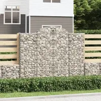 Prolenta Maison Exclusive - Paniers à gabions arqués 4 pcs 200x50x160/180 cm Fer galvanisé