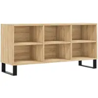 Syfax Meuble TV chêne sonoma 103,5x30x50 cm bois d'ingénierie