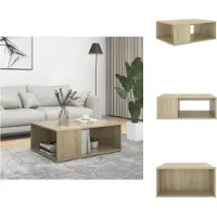 vidaXL Table basse Chêne Sonoma 90x67x33 cm Bois composite - Tables basses