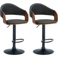 CLP lot de 2 tabourets de bar Nilse similicuir