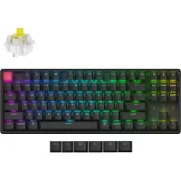Keychron K8 QMK Version 2 Clavier mécanique sans fil, Hot Swap, RGB, QWERTY US Layout - Super Banana - K8X-J4