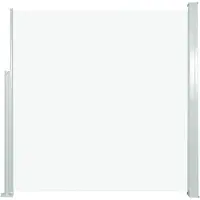 Syfax Auvent latéral rétractable 140 x 300 cm Blanc cassé