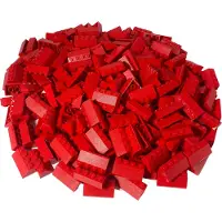 LEGO 2x4 Tuiles Rouge pour toit - 3037 NOUVEAU ! Quantité 500x