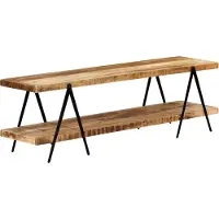 Sonstiges Étagère TV 160x40x50 cm en bois massif de manguier