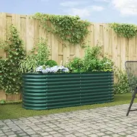 Prolenta Maison Exclusive - Potager surélevé vert 240 x 80 x 81 cm en acier