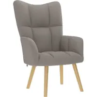 Syfax Chaise de relaxation Taupe Tissu