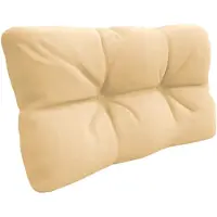 Pokar Coussin pour palette avec belle surpiqûre Coussin pour canapé-palette, Taille:Coussin latéral 60 x 40, Couleur:Beige - Imperméable