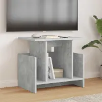 Prolenta Meuble TV exclusif - Support TV, 2 pièces, béton gris, matériau composite bois