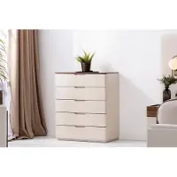 Xl Moebel Gmbh Commode dans Chambre à coucher Moderne Commode élégante Bois Beige Meubles nouveau