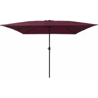 Syfax Parasol de jardin Bordeaux 295 x 295 x 245 cm