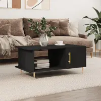 vidaXL Design New Table basse Noir 90x50x40 cm Bois composite - Tables basses Möbel2025 CHY2299106 1parcel
