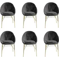 Xl Moebel Gmbh Moderne Design Schwarz 6x Stühle Ohne Armlehne Esszimmer Luxus Möbel