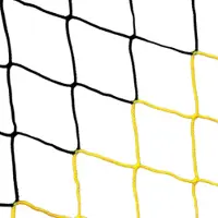 Powershot filet de football à 11 3mm - Jaune et noir - Pour buts 7,32 x 2,44 x 2 x 2 m