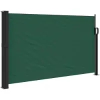 Syfax Auvent latéral rétractable vert foncé 120x500 cm