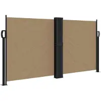 Syfax Auvent latéral rétractable taupe 120x1200 cm