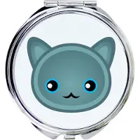 Art-Dog Miroir de poche bleu russe de la marque
