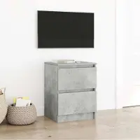 Prolenta Maison Exclusive - Meuble TV gris béton 40x35x54 cm Matériau dérivé du bois
