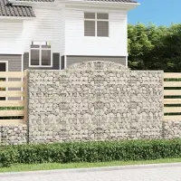 Prolenta Maison Exclusive - Paniers à gabions arqués 7 pcs 300x50x180/200 cm fer galvanisé