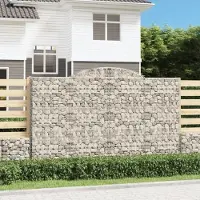 Prolenta Maison Exclusive - Paniers à gabions arqués 5 pcs 300x50x180/200 cm fer galvanisé
