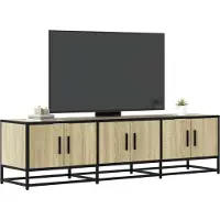 Prolenta Maison Exclusive - Meuble TV Chêne Sonoma 150x35x41 cm Matériau dérivé du bois et métal