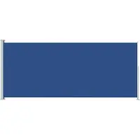 Syfax Auvent latéral rétractable de patio 180x500 cm Bleu