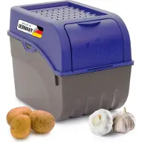 Novaliv 1x grand 9l hordes de pommes de terre bleu marine sac à pommes de terre seau à pommes de terre boîte à pommes de terre