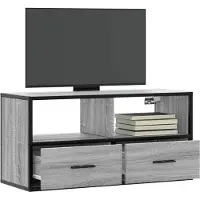 Prolenta Maison Exclusive - Meuble TV gris Sonoma 80x31x39,5 cm Matériau dérivé du bois et métal