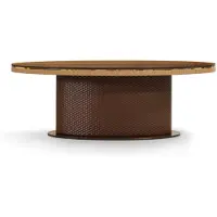 AEA Table de salle à manger ovale moderne Table de salle à manger marron luxueuse Meubles