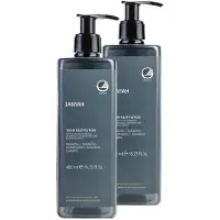 GFL Shampooing ANYAH 2 × 480 ml - Hydratation, brillance & soin pour cheveux secs, végétalien - Non rechargeable