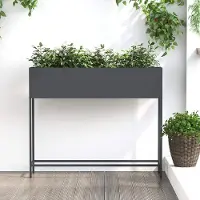 Prolenta Maison Exclusive - Jardinière surélevée Anthracite 100 x 26 x 82 cm Acier
