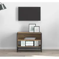 Prolenta Maison Exclusive - Meubles TV : 61 x 40 x 46 cm, panneaux de particules en bois imitation chêne massif