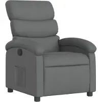 Syfax Fauteuil inclinable Gris foncé Tissu