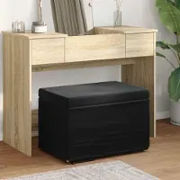 Prolenta Maison Exclusive - Tabouret noir, dimensions 61 x 41 x 40 cm, revêtement en velours et structure en bois d'ingénierie