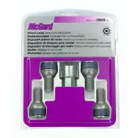 McGard Kit de vis sphériques , 4 pièces, modèle E020, pour une protection renforcée et rotative